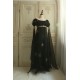 Faeries Daffodil Yoru Nova Black Gold Embroidered Daily and Trailing One Piece(Reservation/Full Payment Without Shipping)